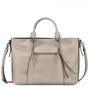 Longchamp 3D L Handtasche Damen Grau | 4901-SXTNE