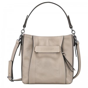 Longchamp 3D S Umhängetasche Damen Grau | 0879-BVTSP