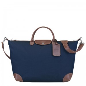 Longchamp Boxford S Reisetasche Damen Blau | 7945-CVYOE