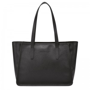 Longchamp Le Foulonné L Tragetaschen Damen Schwarz | 5807-DYSJU