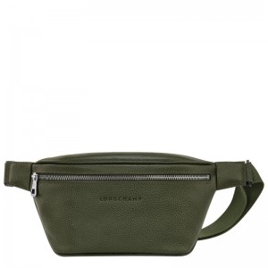 Longchamp Le Foulonné M Gürteltasche Herren Khaki | 6153-JZTSO