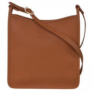 Longchamp Le Foulonné M Umhängetasche Damen Braun | 0529-KAPLI