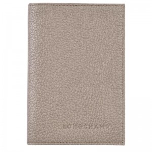 Longchamp Le Foulonné Passport cover Reisetasche Damen Grau | 8347-WNYSB