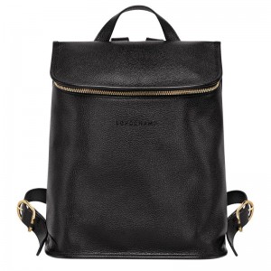 Longchamp Le Foulonné Rucksäcke Damen Schwarz | 3521-FBULN