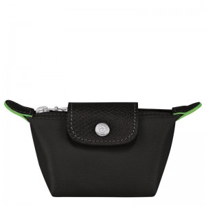 Longchamp Le Pliage Green Münzgeldbörsen Damen Schwarz | 6234-BMPFY