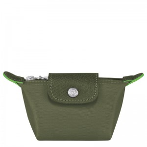 Longchamp Le Pliage Green Münzgeldbörsen Herren Grün | 6837-EHFVT