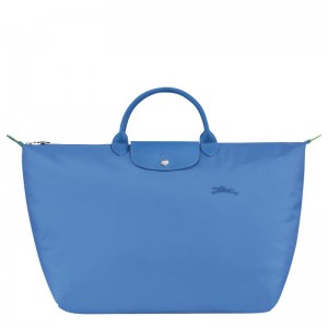 Longchamp Le Pliage Green S Reisetasche Herren Blau | 7845-HMTYB