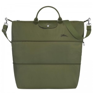 Longchamp Le Pliage Green expandable Reisetasche Damen Grün | 6479-MOYPE