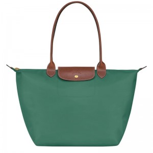 Longchamp Le Pliage Original L Tragetaschen Damen Grün | 5483-SDFLI