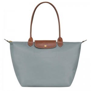 Longchamp Le Pliage Original L Tragetaschen Damen Grau | 8457-BXDFY