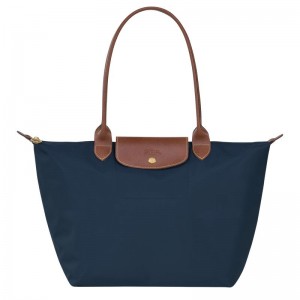 Longchamp Le Pliage Original L Tragetaschen Damen Navy | 1385-GAVKX