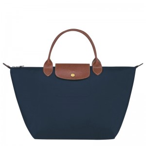 Longchamp Le Pliage Original M Handtasche Damen Navy | 4528-VQOXH