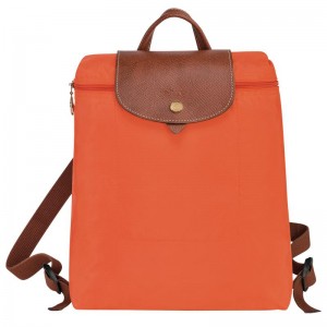 Longchamp Le Pliage Original M Rucksäcke Herren Orange | 0893-RUSPN