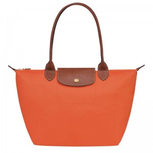 Longchamp Le Pliage Original M Tragetaschen Damen Orange | 4963-DQNEL