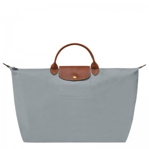 Longchamp Le Pliage Original S Reisetasche Damen Grau | 9437-VTFDW