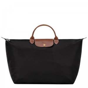 Longchamp Le Pliage Original S Reisetasche Damen Schwarz | 0653-BCMOV