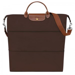 Longchamp Le Pliage Original expandable Reisetasche Herren Braun | 9238-IKPQV