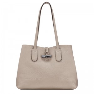 Longchamp Roseau Essential M Tragetaschen Damen Grau | 2579-QKGMP