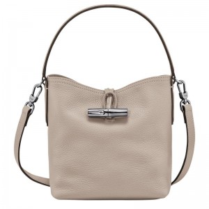 Longchamp Roseau Essential XS Bucket Tasche Damen Grau | 3954-PONXZ