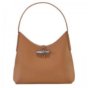 Longchamp Roseau M Hobo Tasche Damen Braun | 2951-ADVGC