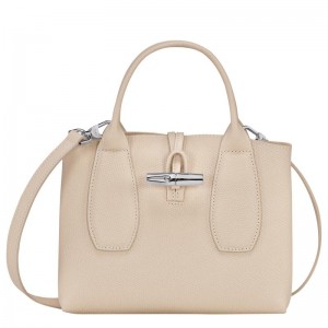 Longchamp Roseau S Handtasche Damen Weiß | 1893-VTLZC