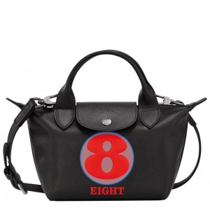 Longchamp x Robert Indiana XS Handtasche Damen Schwarz | 5180-JAWIK