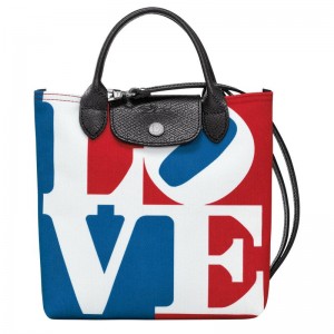 Longchamp x Robert Indiana XS Umhängetasche Damen Weiß | 5413-UGSOW