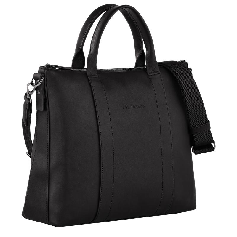 Longchamp 3D Aktentasche Damen Schwarz | 9351-ROAFV