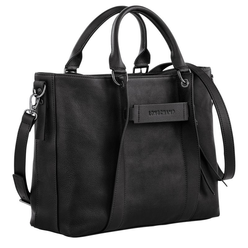 Longchamp 3D L Handtasche Damen Schwarz | 0192-XKTYB