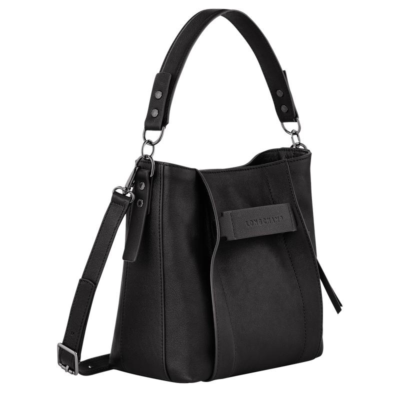 Longchamp 3D S Umhängetasche Damen Schwarz | 8253-CIBMX