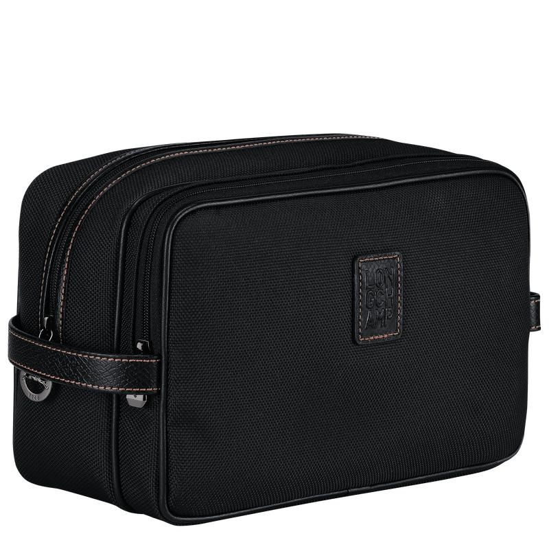 Longchamp Boxford Kulturbeutel Herren Schwarz | 8574-IOMTQ