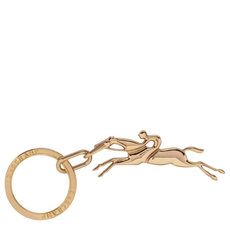 Longchamp Cavalier Schlüsselringe Herren Gold | 2746-VPACG