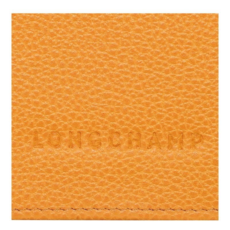 Longchamp Le Foulonné Continental Geldbörse Damen Aprikose Orange | 2739-LBAEM