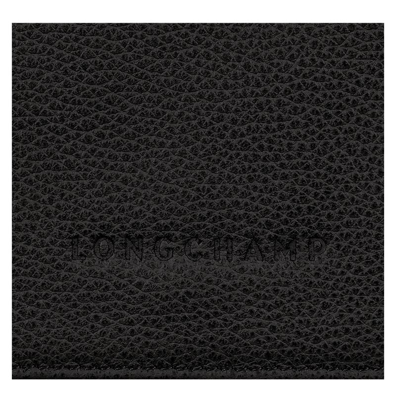 Longchamp Le Foulonné Geldbörse Damen Schwarz | 8392-PMYEB