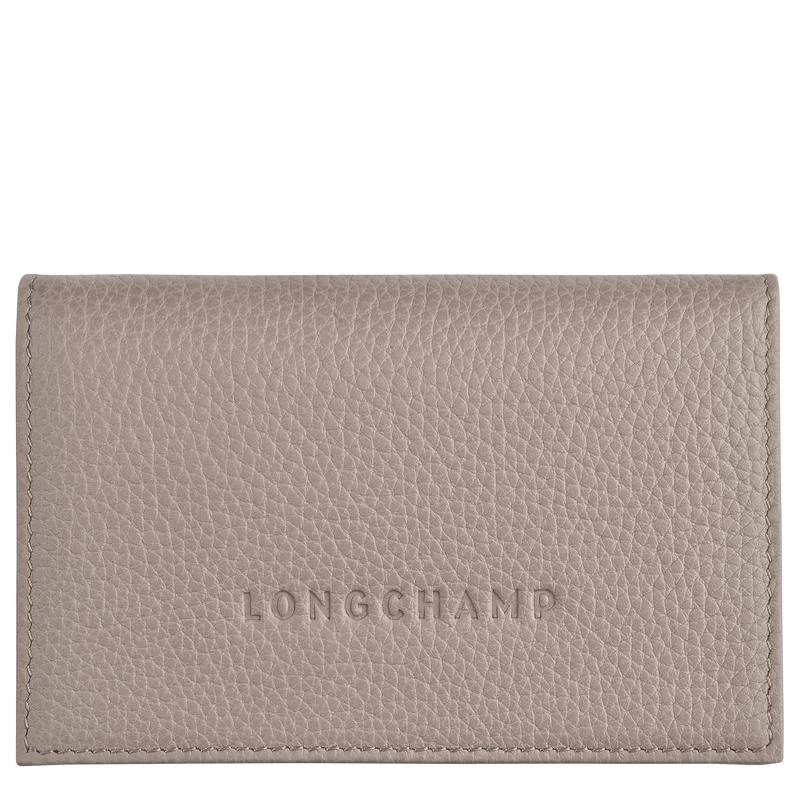 Longchamp Le Foulonné Kartenhalter Damen Grau | 5397-PHKLZ