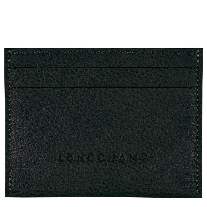 Longchamp Le Foulonné Kartenhalter Damen Schwarz | 3281-IKOLW