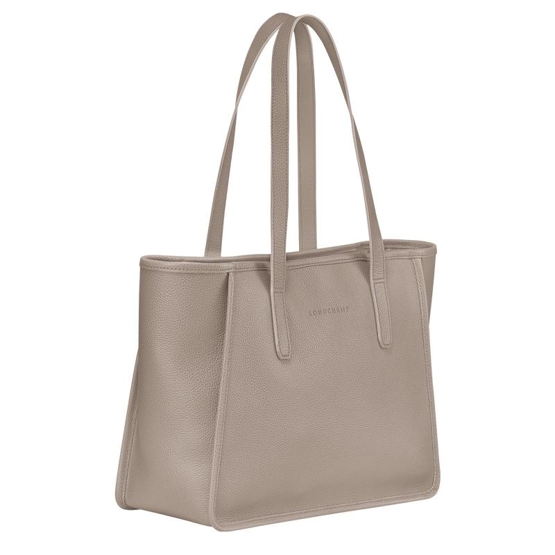 Longchamp Le Foulonné L Tragetaschen Damen Grau | 7961-TJPBG