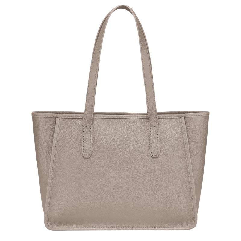 Longchamp Le Foulonné L Tragetaschen Damen Grau | 7961-TJPBG