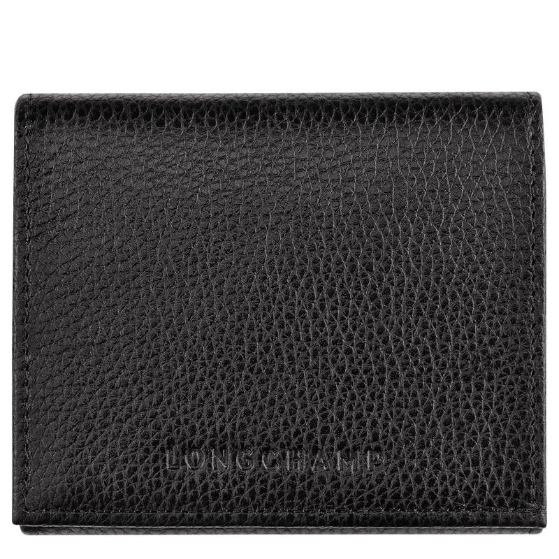 Longchamp Le Foulonné Münzgeldbörsen Herren Schwarz | 2904-DORAX