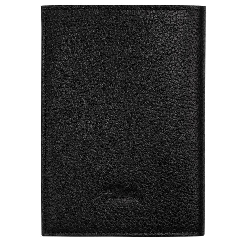 Longchamp Le Foulonné Passport cover Reisetasche Herren Schwarz | 2546-CHKBW