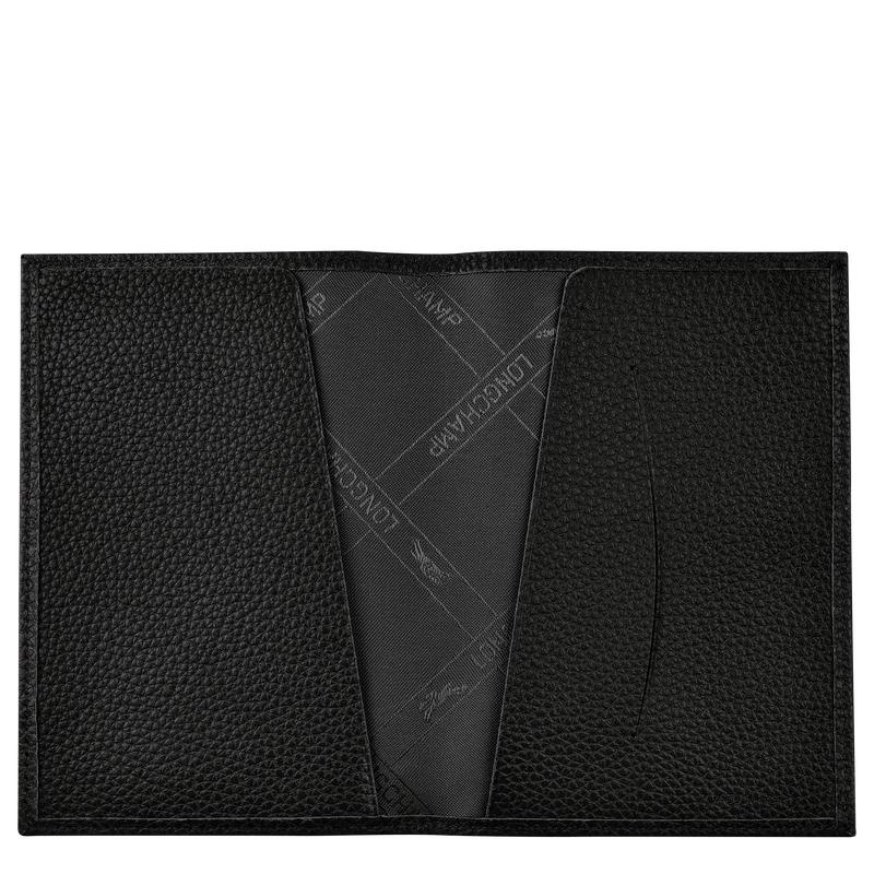 Longchamp Le Foulonné Passport cover Reisetasche Herren Schwarz | 2546-CHKBW