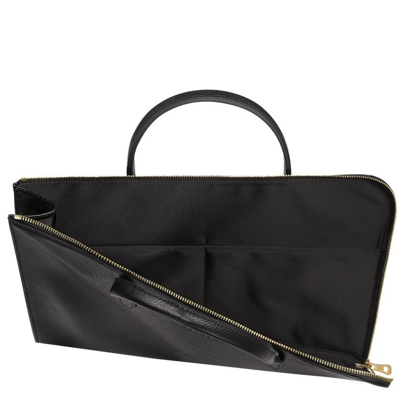 Longchamp Le Foulonné S Aktentasche Damen Schwarz | 1796-KLZFR