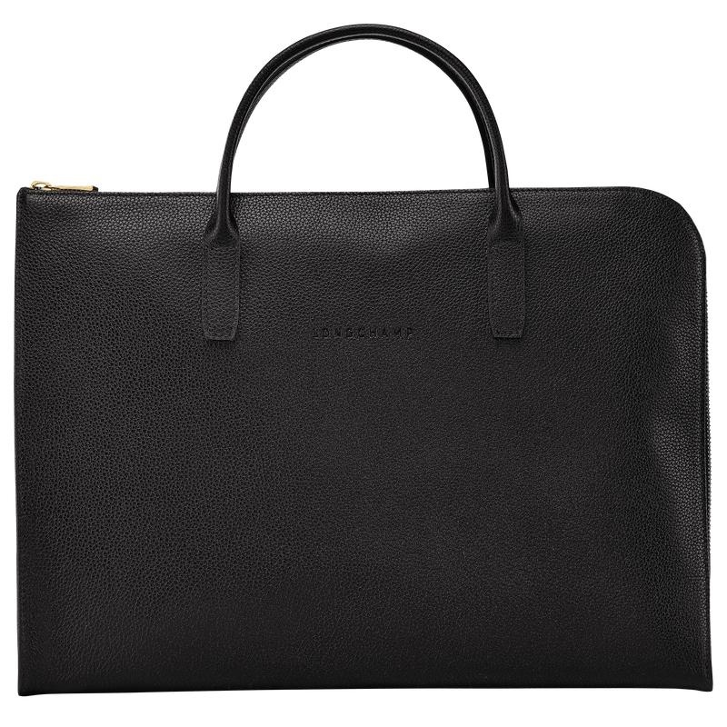 Longchamp Le Foulonné S Aktentasche Damen Schwarz | 1796-KLZFR