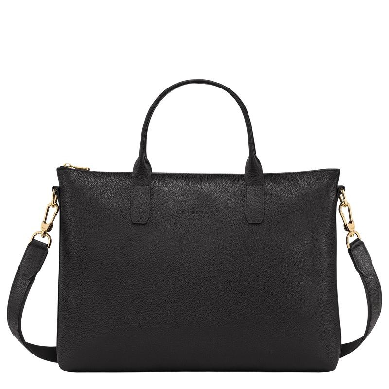 Longchamp Le Foulonné S Aktentasche Damen Schwarz | 1965-QVENM