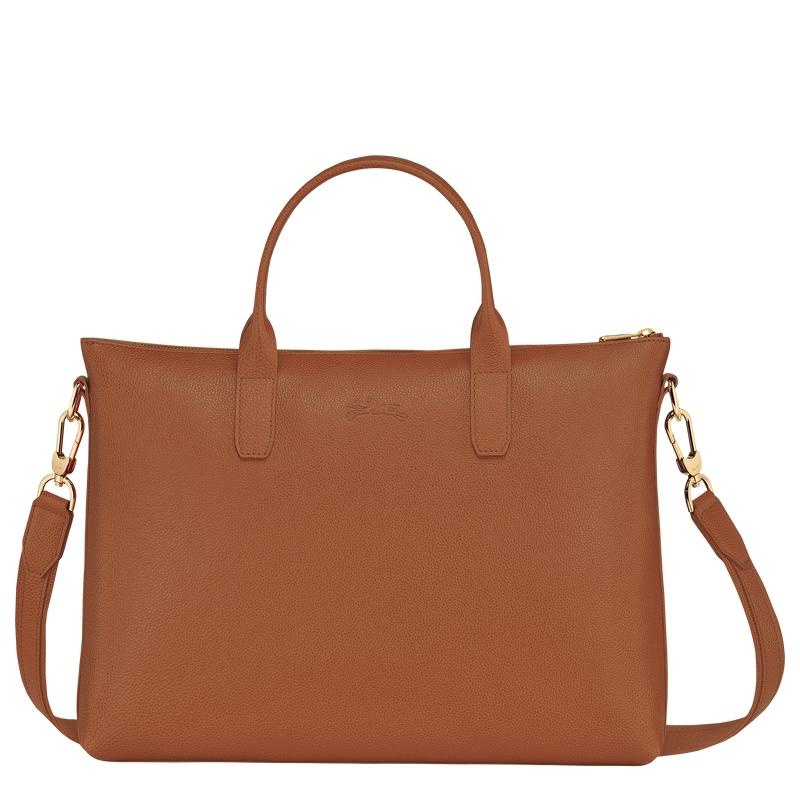 Longchamp Le Foulonné S Aktentasche Damen Braun | 2563-GWAMQ