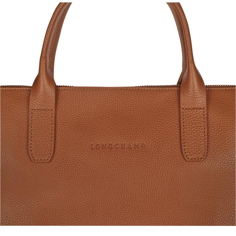 Longchamp Le Foulonné S Aktentasche Damen Braun | 2563-GWAMQ