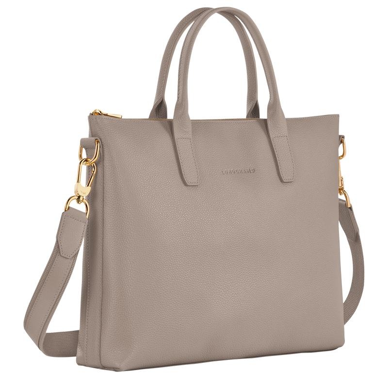 Longchamp Le Foulonné S Aktentasche Damen Grau | 6187-EFQLA