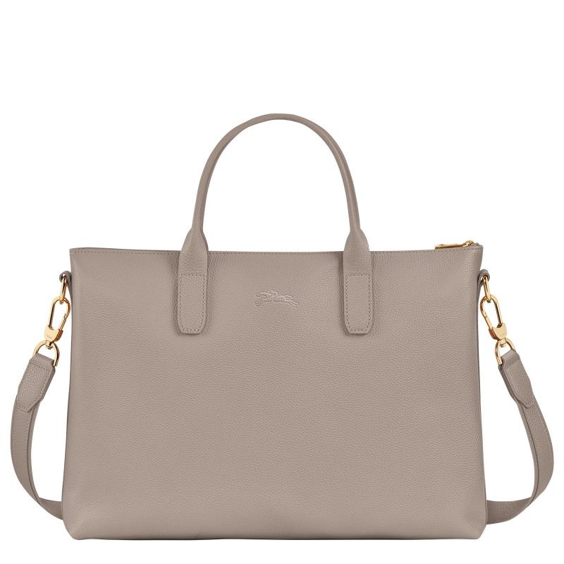 Longchamp Le Foulonné S Aktentasche Damen Grau | 6187-EFQLA