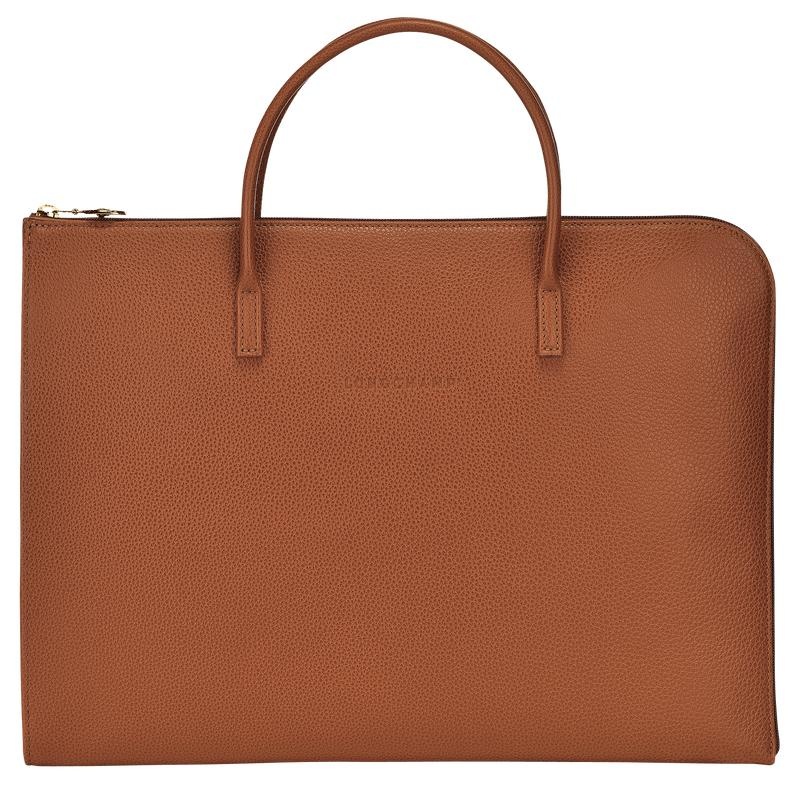 Longchamp Le Foulonné S Aktentasche Herren Braun | 2514-VIOXB