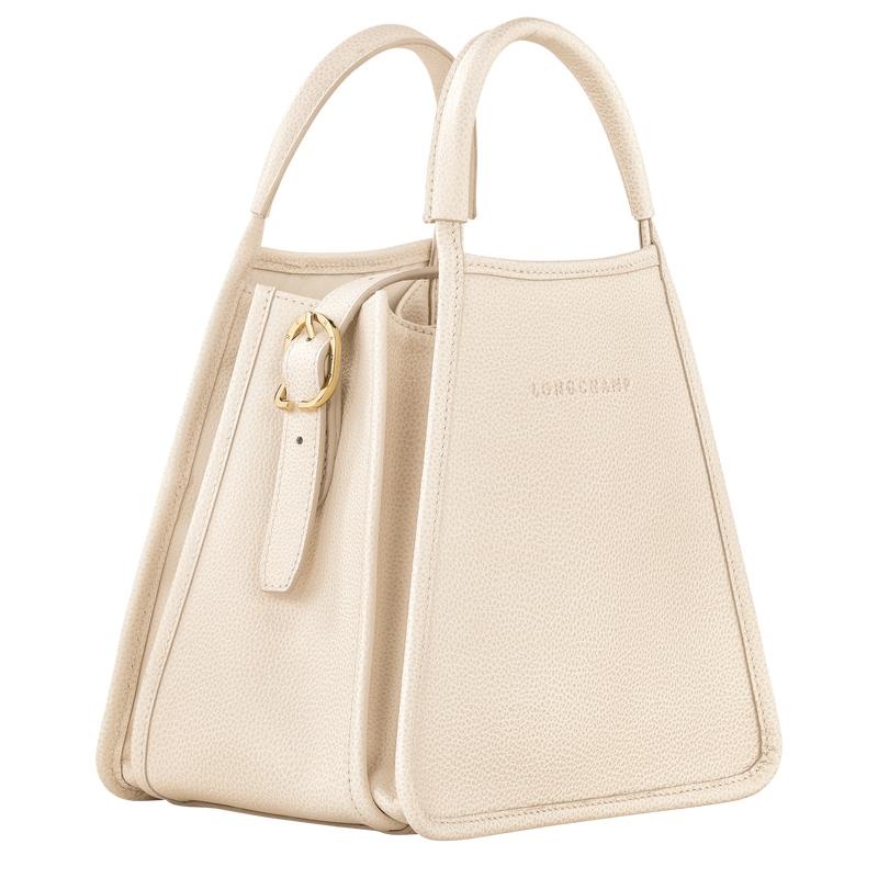 Longchamp Le Foulonné S Handtasche Damen Weiß | 4359-BAVFM